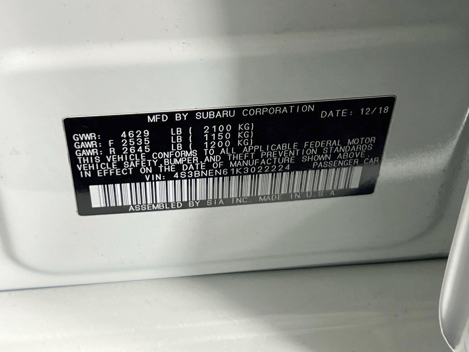 Used 2019 Subaru Legacy 3.6R Limited AWD/4WD image 32