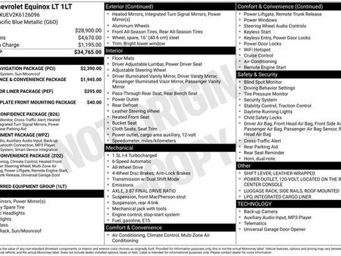 Used 2019 Chevrolet Equinox LT w/ Sun & Navigation Package image 5