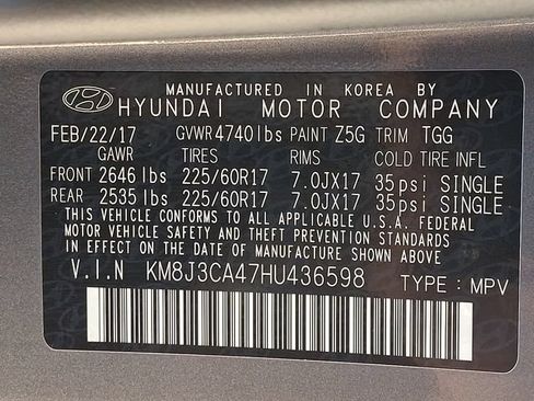 Used 2017 Hyundai Tucson SE w/ SE Popular Package 02 AWD/4WD image 26