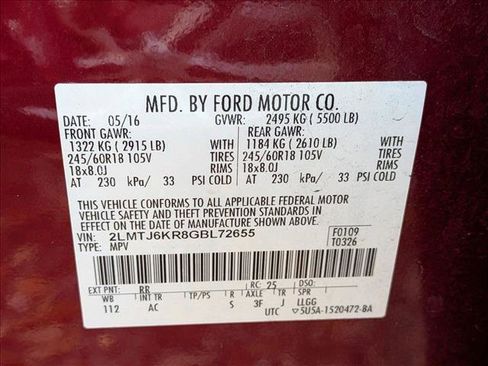 Used 2016 Lincoln MKX Select w/ Select Plus Package image 18