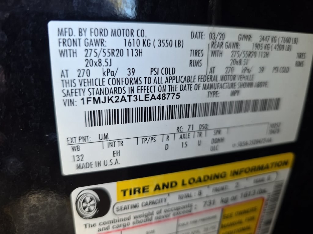 Used 2020 Ford Expedition Max Limited w/ Equipment Group 301A AWD/4WD image 34