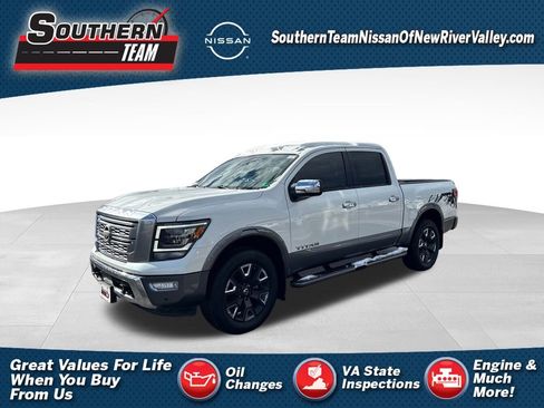 Used 2021 Nissan Titan Platinum Reserve w/ Off Road Protection Package image 1