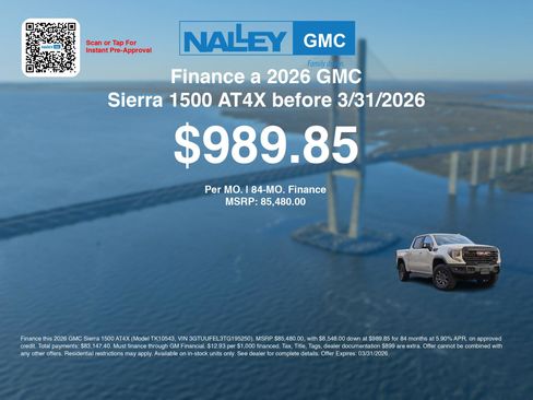 New 2026 GMC Sierra 1500 AT4X image 7