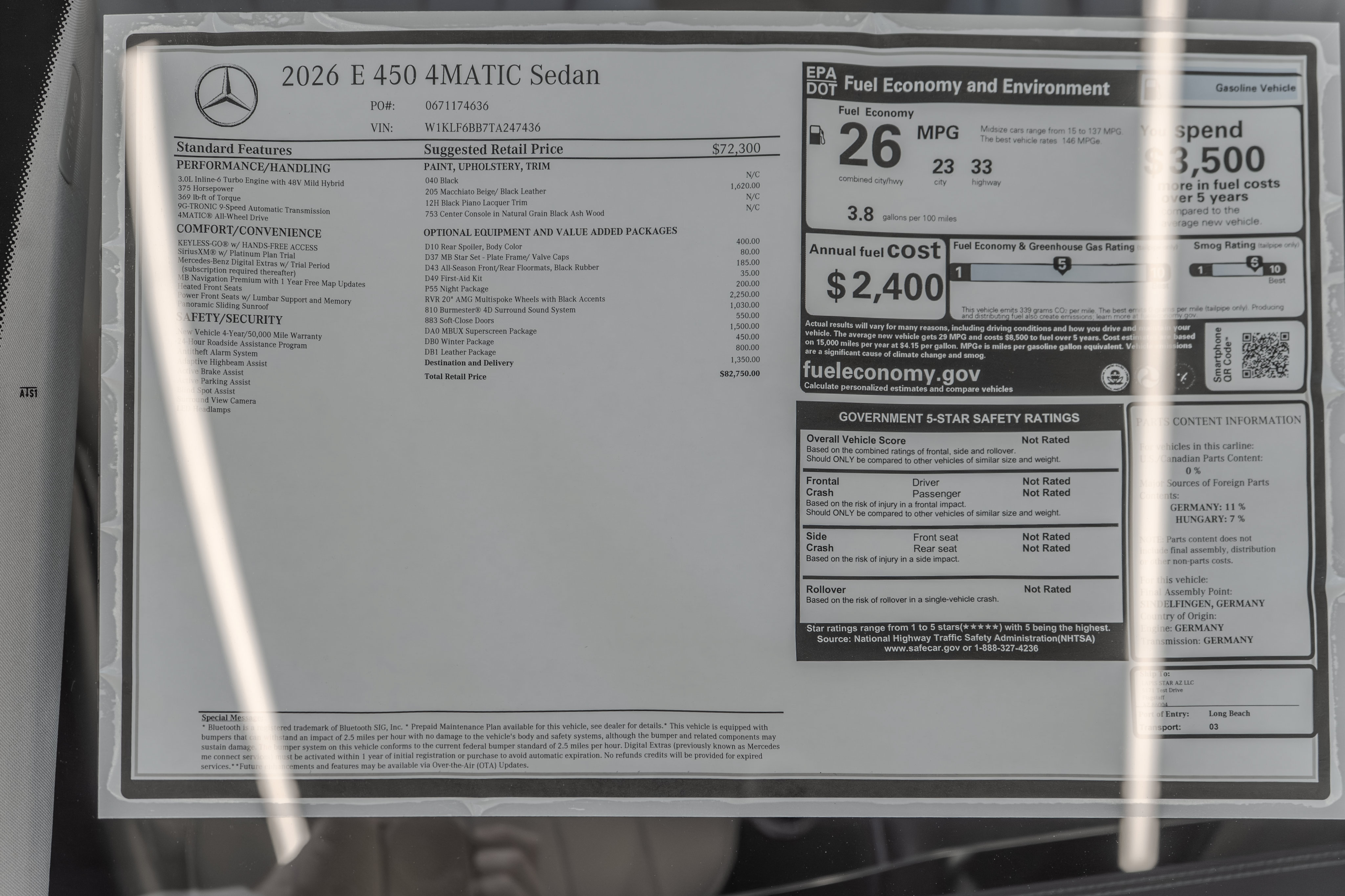Certified 2026 Mercedes-Benz E 450 4MATIC Sedan image 36