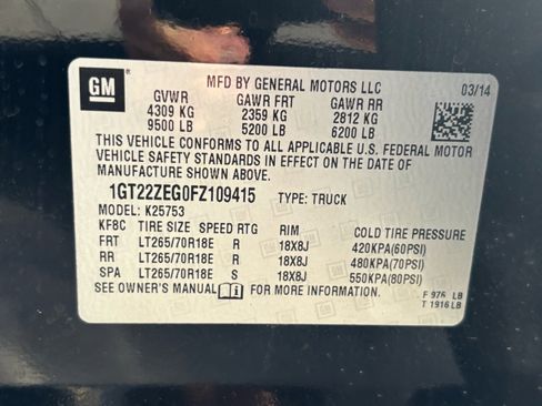 Used 2015 GMC Sierra 2500 SLT w/ SLT Preferred Package image 10