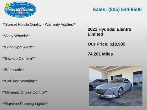 Used 2021 Hyundai Elantra Limited FWD image 5