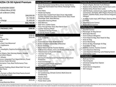 Used 2025 MAZDA CX-50 2.5 Hybrid w/ Weather Package image 32