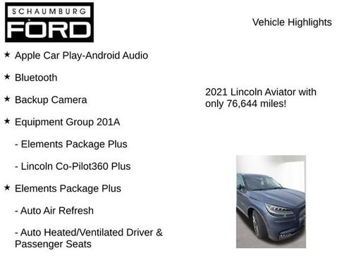 Used 2021 Lincoln Aviator Reserve w/ Equipment Group 201A AWD/4WD image 8