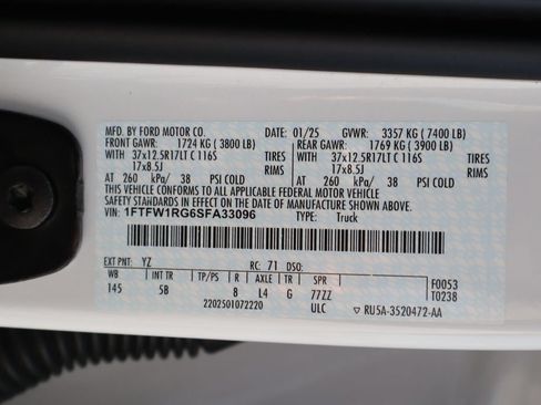 Used 2025 Ford F150 Raptor AWD/4WD image 36