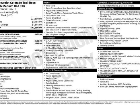 Used 2024 Chevrolet Colorado Trail Boss w/ Technology Package AWD/4WD image 3