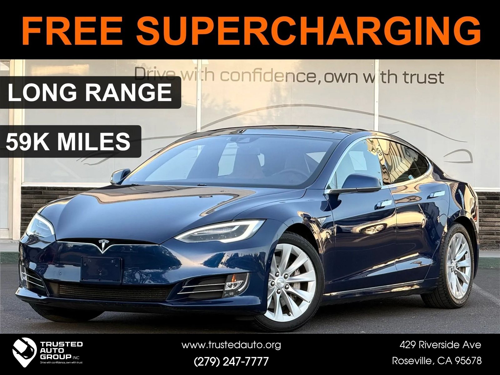 Used 2016 Tesla Model S 90D AWD/4WD image 1