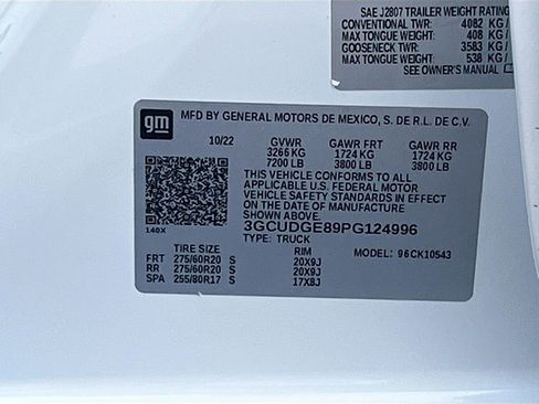 Used 2023 Chevrolet Silverado 1500 LTZ w/ Technology Package AWD/4WD image 32