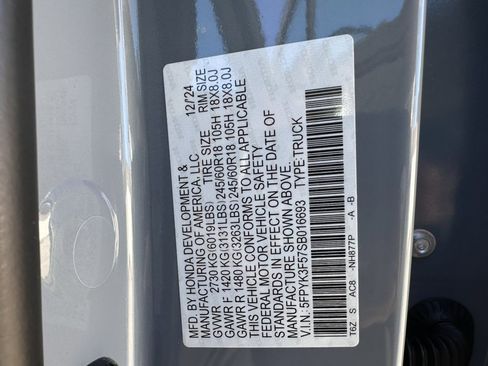 New 2025 Honda Ridgeline RTL image 32