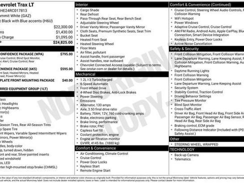 Used 2024 Chevrolet Trax LT w/ Driver Confidence Package image 43