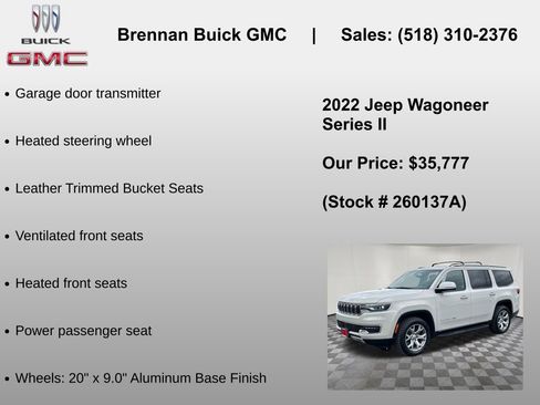 Used 2022 Jeep Wagoneer Series II AWD/4WD image 12