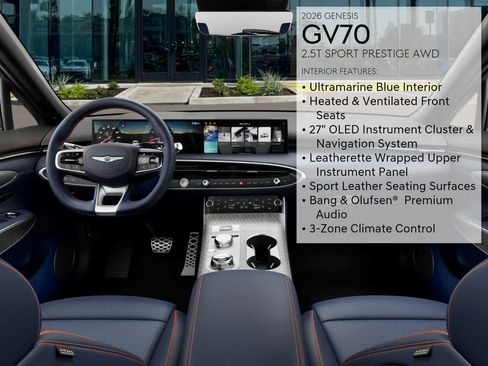 New 2026 Genesis GV70 2.5T Sport Prestige AWD/4WD image 17