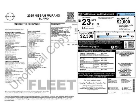 Used 2025 Nissan Murano SL w/ Cargo Package AWD/4WD image 40