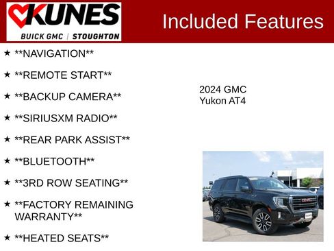 Used 2024 GMC Yukon AT4 AWD/4WD image 2