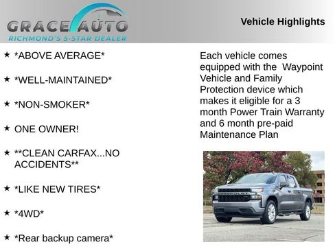 Used 2022 Chevrolet Silverado 1500 Custom w/ Safety Confidence Package image 2