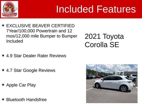 Used 2021 Toyota Corolla SE FWD image 5