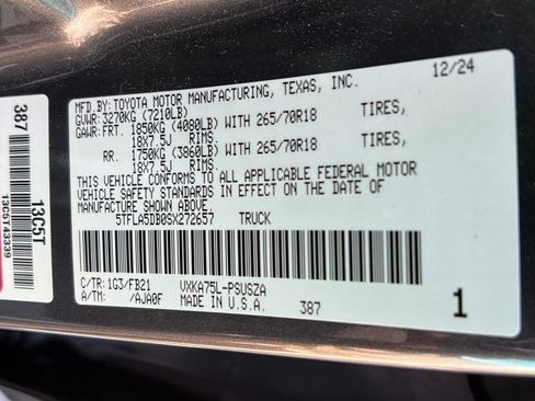 New 2025 Toyota Tundra SR5 w/ SR5 Convenience Package image 26