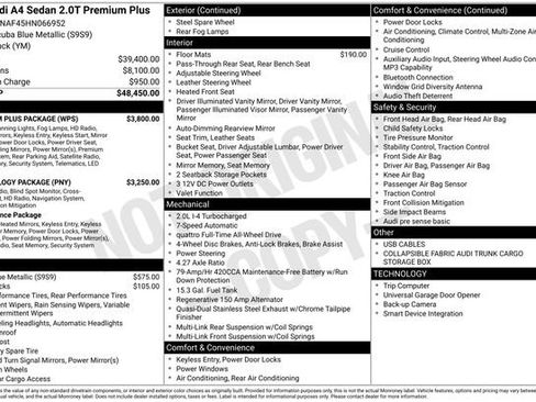 Used 2017 Audi A4 2.0T Premium Plus w/ Premium Plus Package image 11