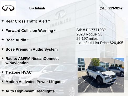 Used 2023 Nissan Rogue SL w/ SL Premium Package AWD/4WD image 30