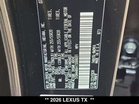 New 2026 Lexus TX 350 AWD image 18