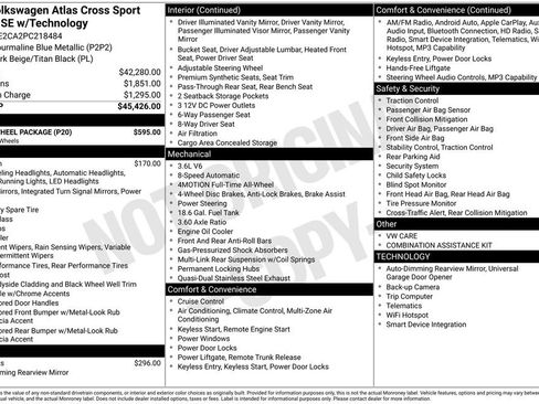 Certified 2023 Volkswagen Atlas Cross Sport SE w/ Black Wheel Package AWD/4WD image 20