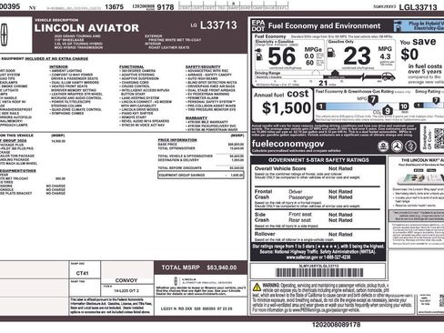 Used 2020 Lincoln Aviator Grand Touring w/ Equipment Group 302A image 32