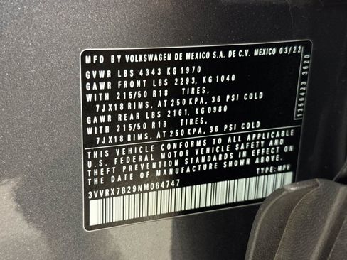 Used 2022 Volkswagen Taos SE FWD image 27