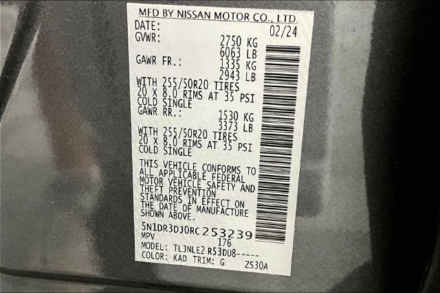 Used 2024 Nissan Pathfinder Platinum w/ Cargo Package AWD/4WD image 42