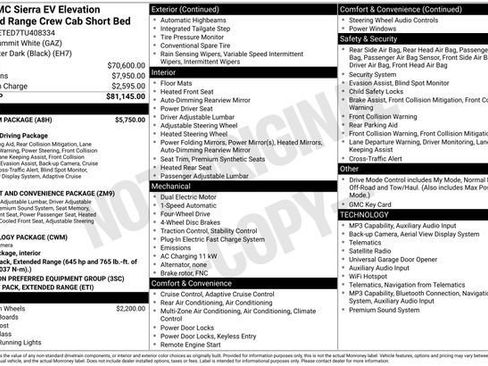 Used 2026 GMC Sierra EV Elevation w/ Premium Package AWD/4WD image 3