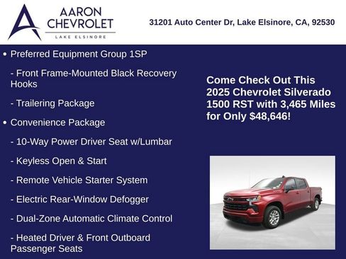 Used 2025 Chevrolet Silverado 1500 RST w/ LPO, Liner Protection Package image 20