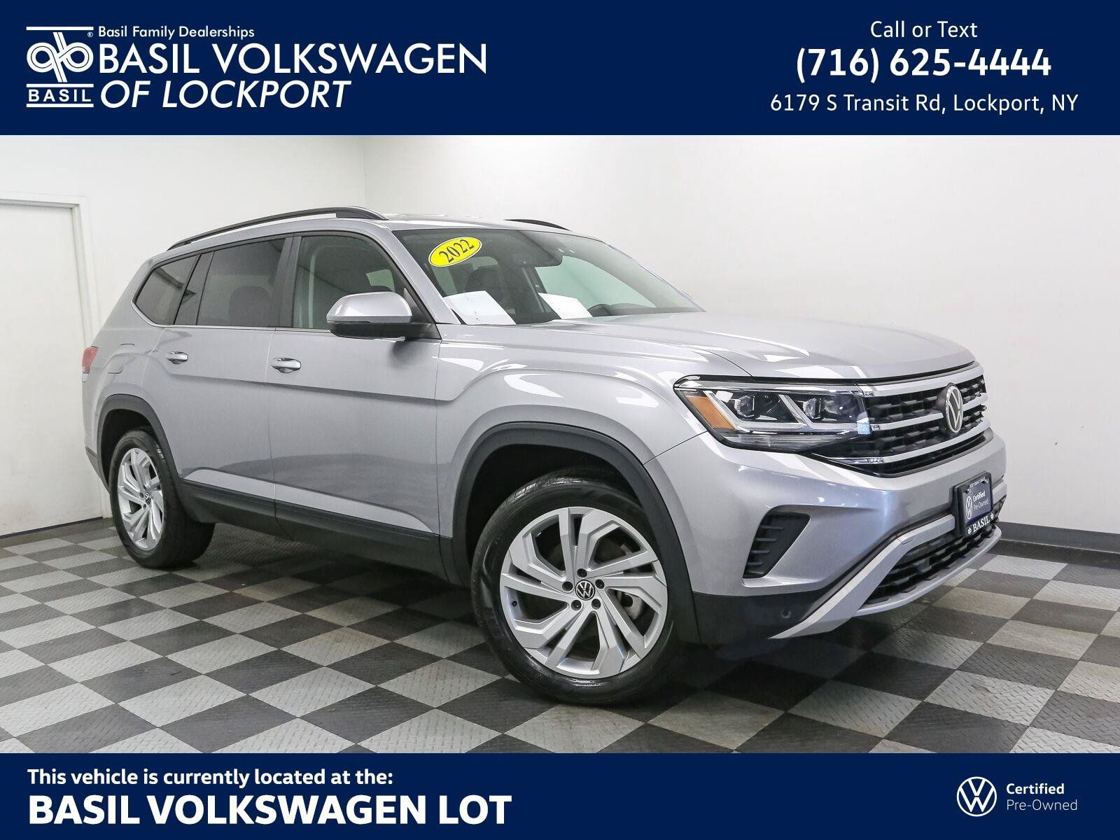 Certified 2022 Volkswagen Atlas SE AWD/4WD image 1