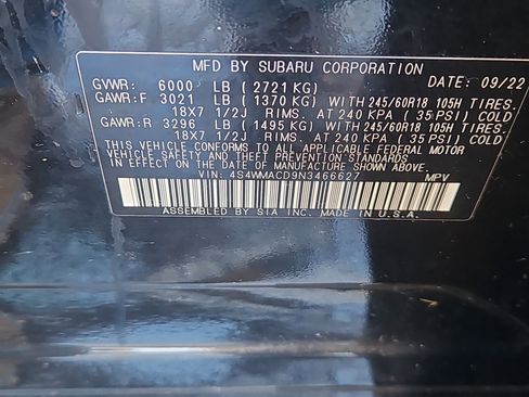 Certified 2022 Subaru Ascent Premium w/ Convenience Package image 7