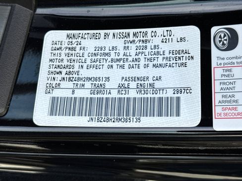 New 2024 Nissan Z Performance w/ Floor Mat Package image 33