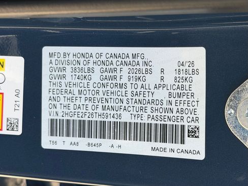 New 2026 Honda Civic LX image 19