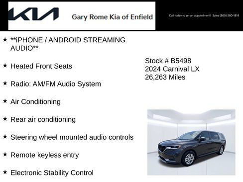 Certified 2024 Kia Carnival LX FWD image 14