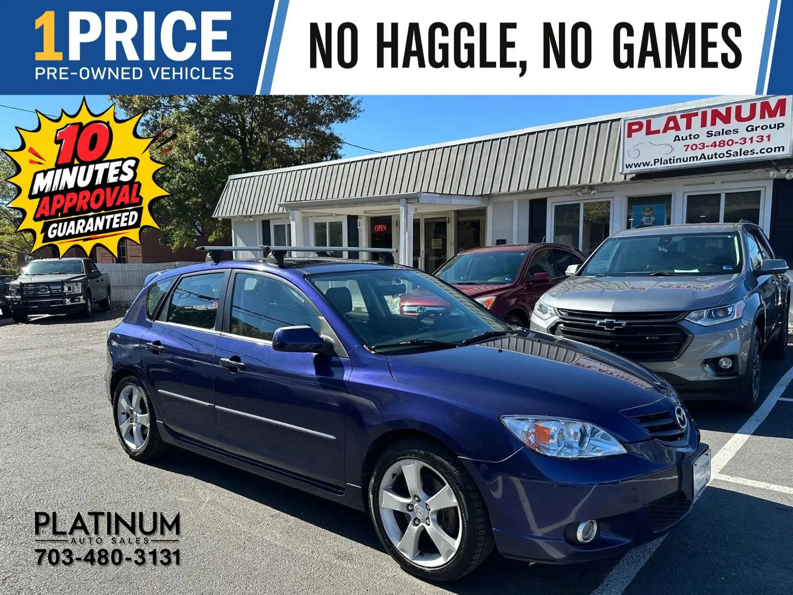 Used 2004 MAZDA MAZDA3 s w/ Moonroof & 6-CD Pkg FWD image 1