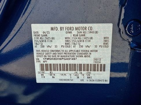 Certified 2023 Ford Explorer XLT AWD/4WD image 28
