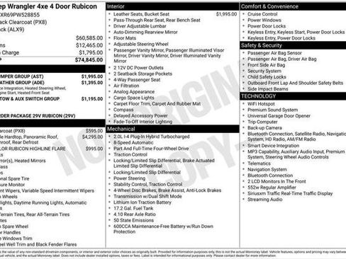 Certified 2023 Jeep Wrangler Unlimited Rubicon 4xe w/ Steel Bumper Group AWD/4WD image 4
