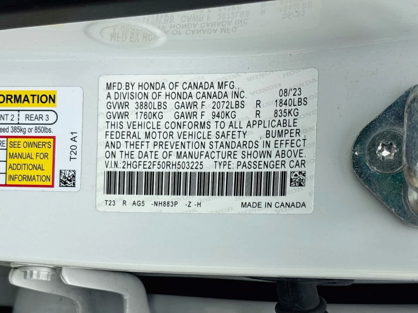 Used 2024 Honda Civic Sport image 31
