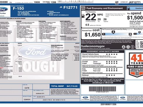Used 2018 Ford F150 XLT w/ Equipment Group 302A Luxury RWD image 17