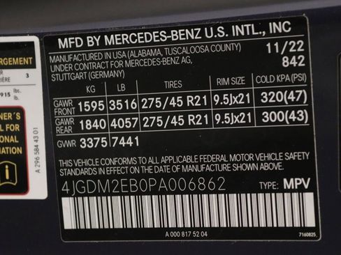 Certified 2023 Mercedes-Benz EQS 450+ 4MATIC SUV image 19