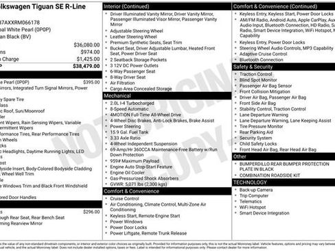 Used 2024 Volkswagen Tiguan SE R-Line AWD/4WD image 33
