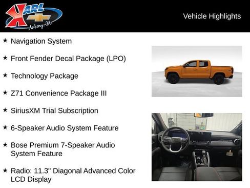 New 2025 Chevrolet Colorado Z71 w/ Technology Package image 3