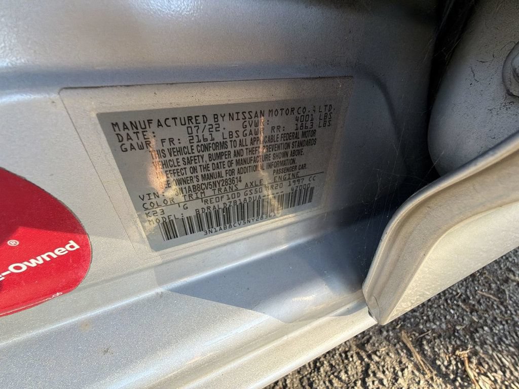 Used 2022 Nissan Sentra SV w/ Trunk Package FWD image 23