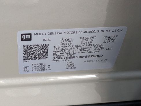 Certified 2021 Chevrolet Blazer RS w/ Driver Confidence II Package image 30