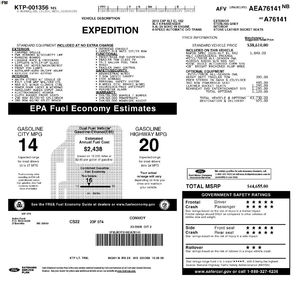Used 2010 Ford Expedition EL XLT RWD image 28